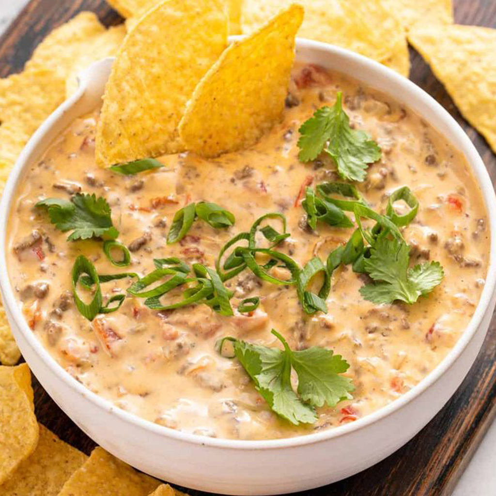 Easy Rotel Dip with Ground Beef Recipe