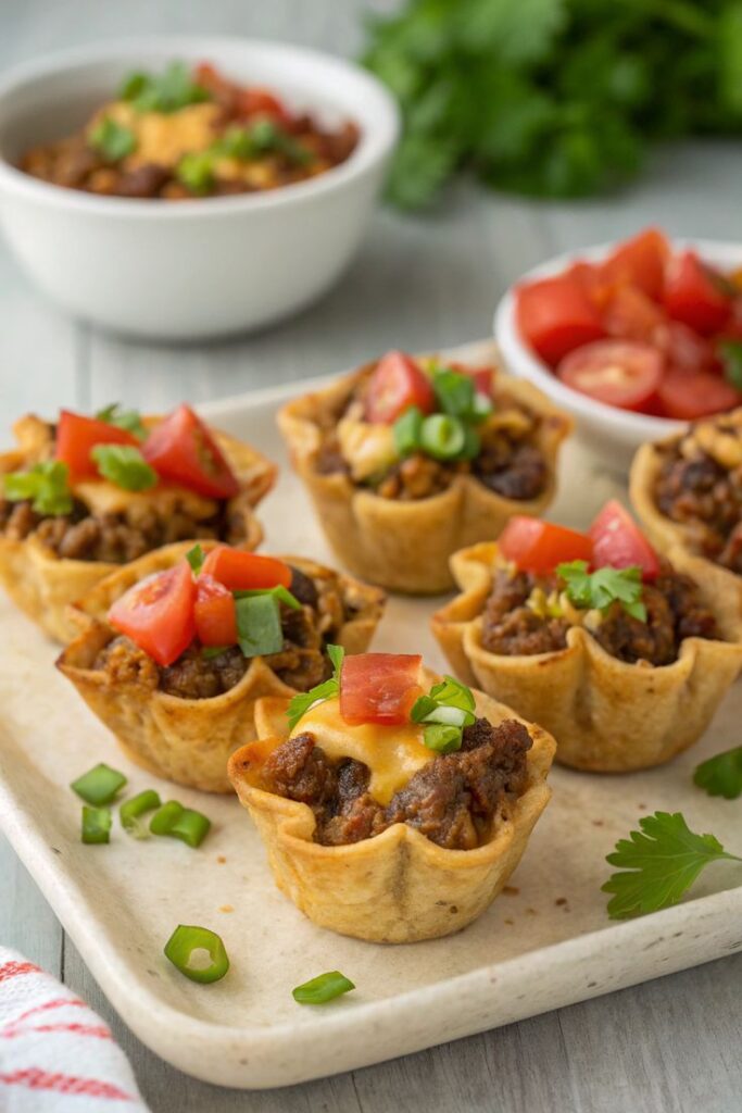 Mini Beef Nacho Bowls