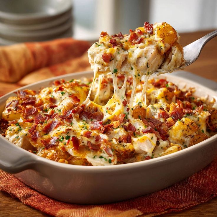 Loaded Potato Ranch Chicken Casserole