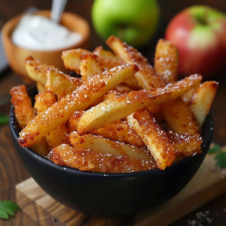 Apple Fries (Air Fryer Baked)