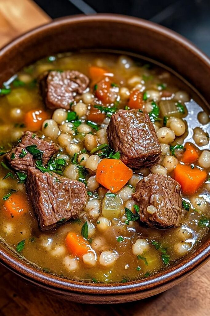 Hearty Beef Barley Soup