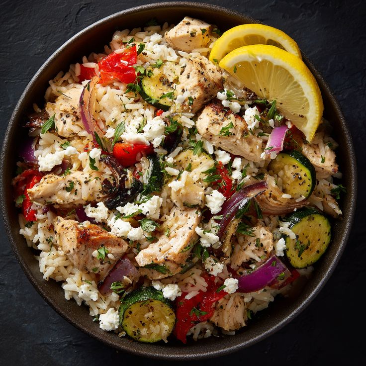 Quick Instant Pot Greek Chicken and Rice Recipe