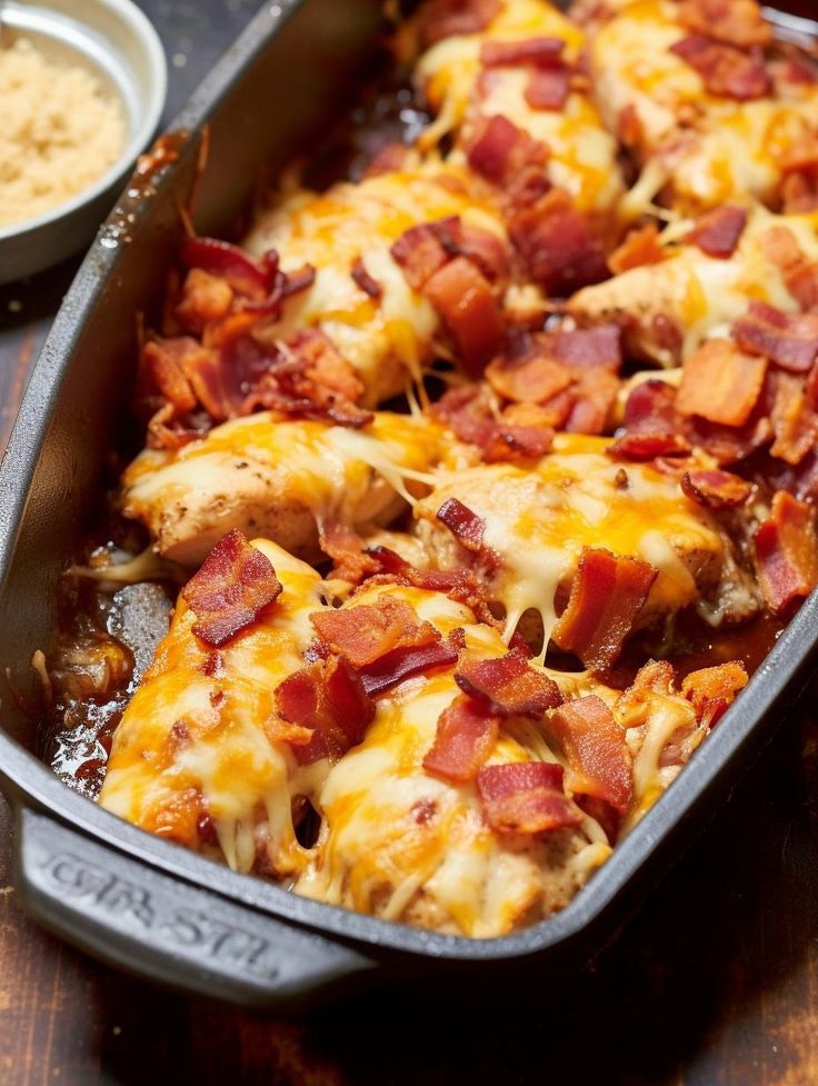 Sweet Savory BBQ Chicken With Bacon