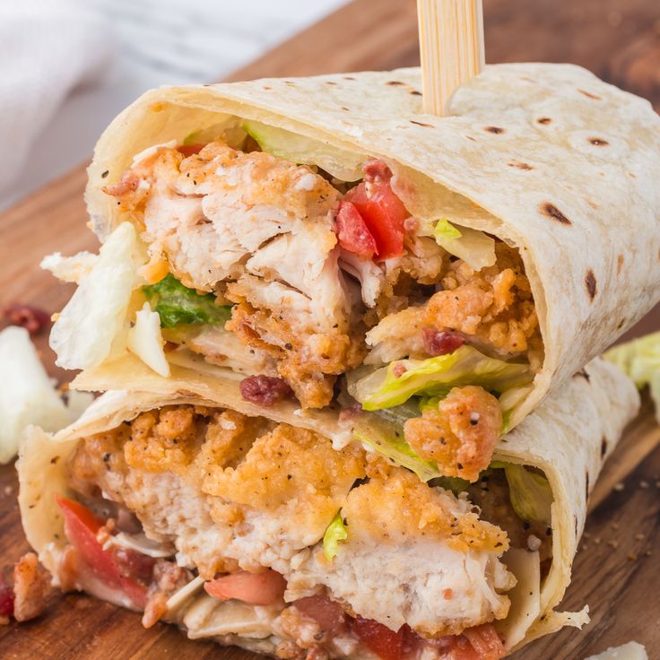 Air Fryer Chicken Caesar Wrap
