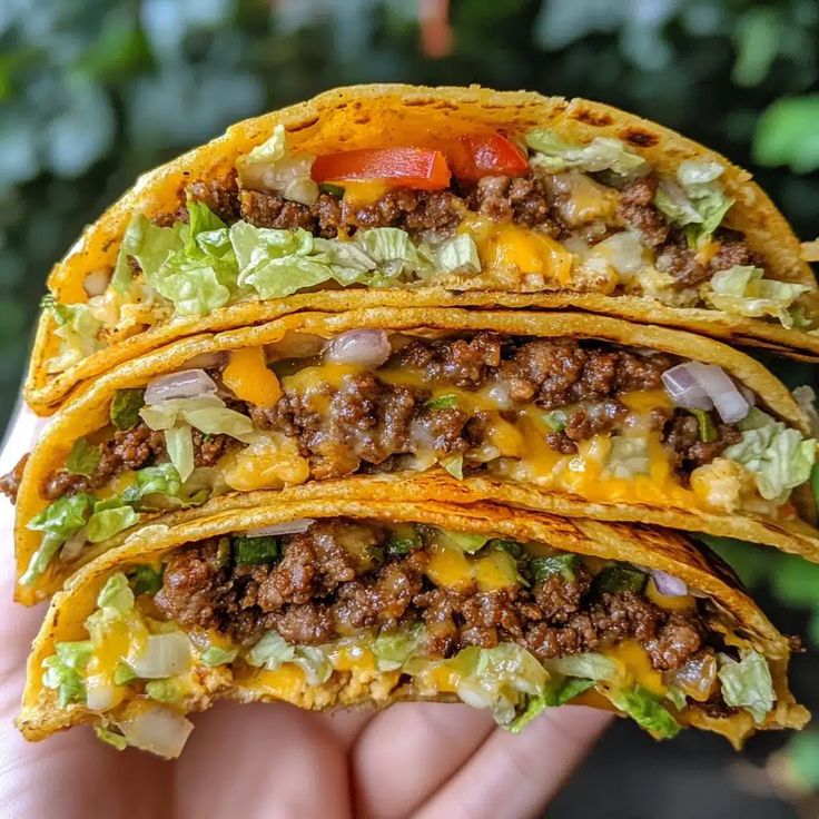 Smashed Burger Tacos