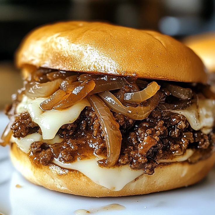 Best French Onion Beef Sloppy Joes