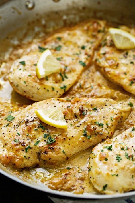 Slow Cooker Lemon Garlic Chicken