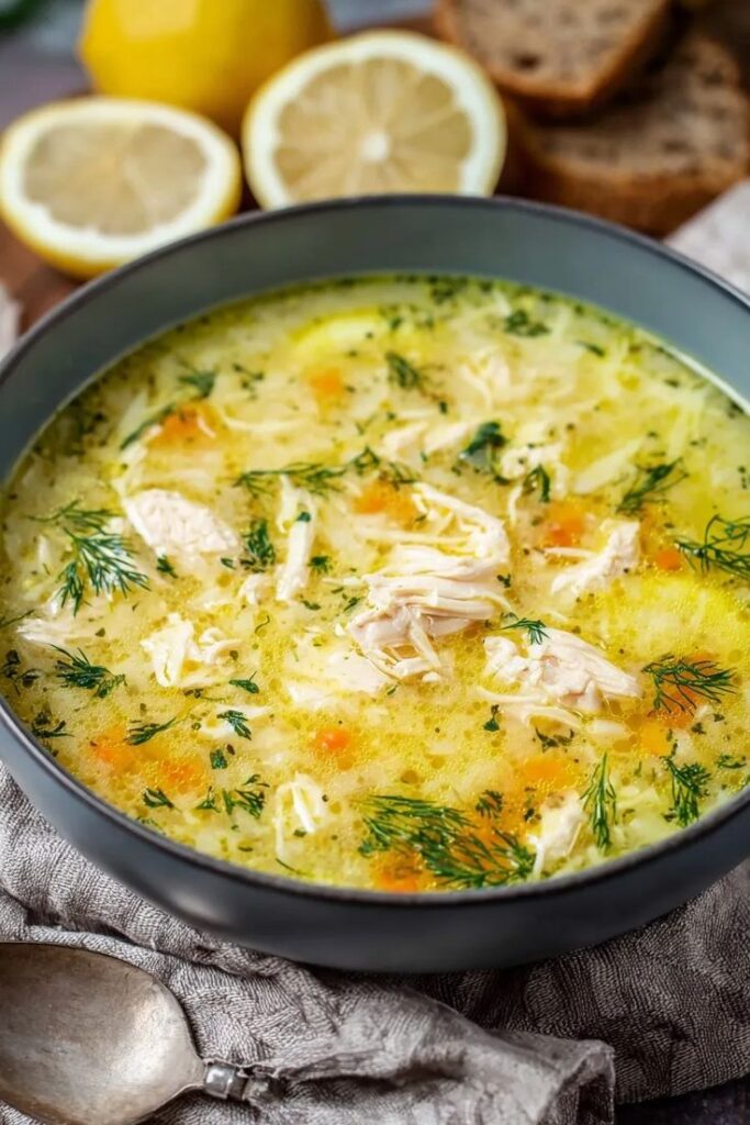 Greek Lemon Chicken Soup (Avgolemono)