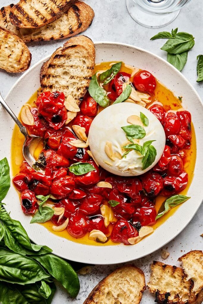 Roasted Tomatoes with Burrata
