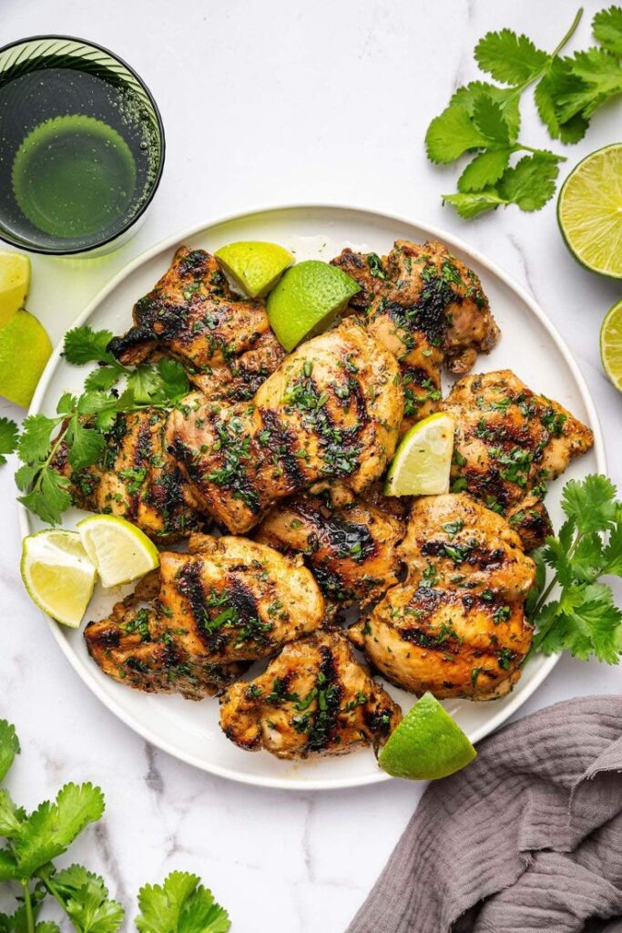 Coconut Lime Grilled Chicken Thighs
