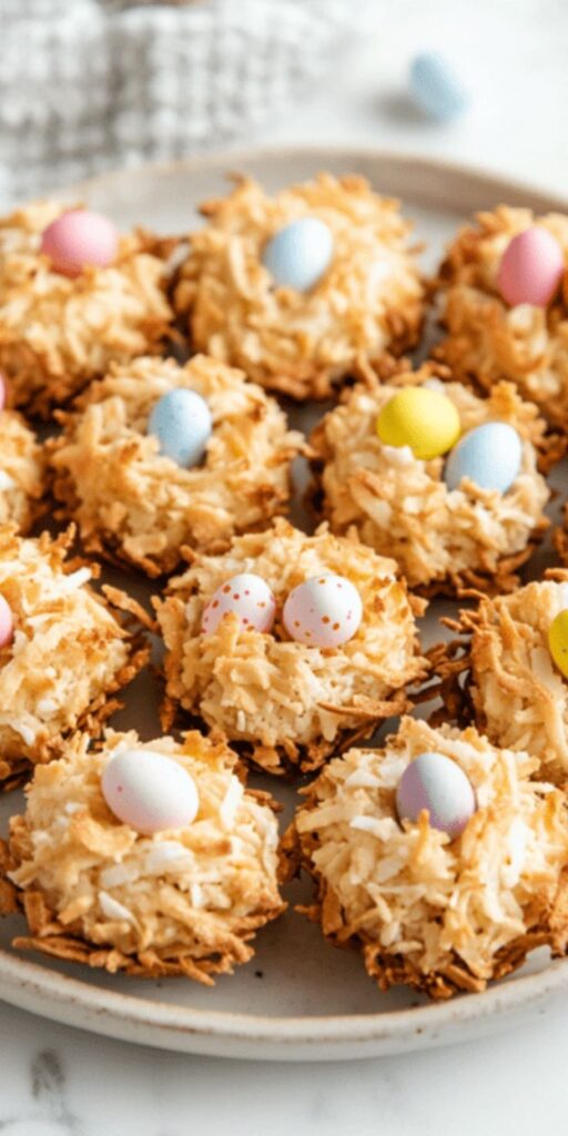 Coconut Macaroon Nests