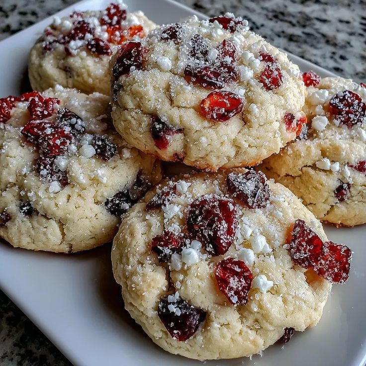 Easy Christmas Cranberry Orange Cookies