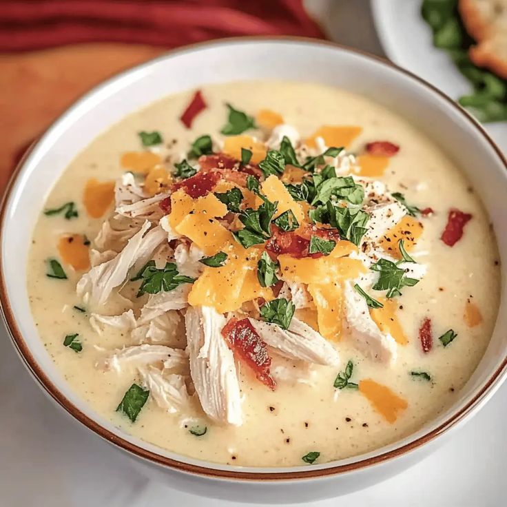 Low Carb Keto Chicken Cream Cheese Soup