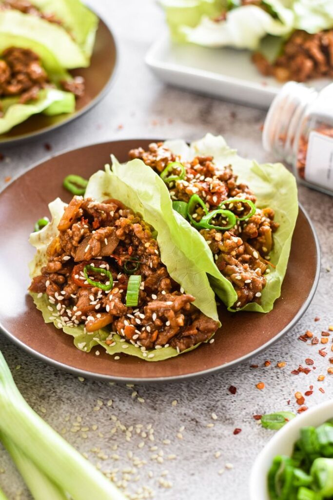 Ground Pork Lettuce Wraps