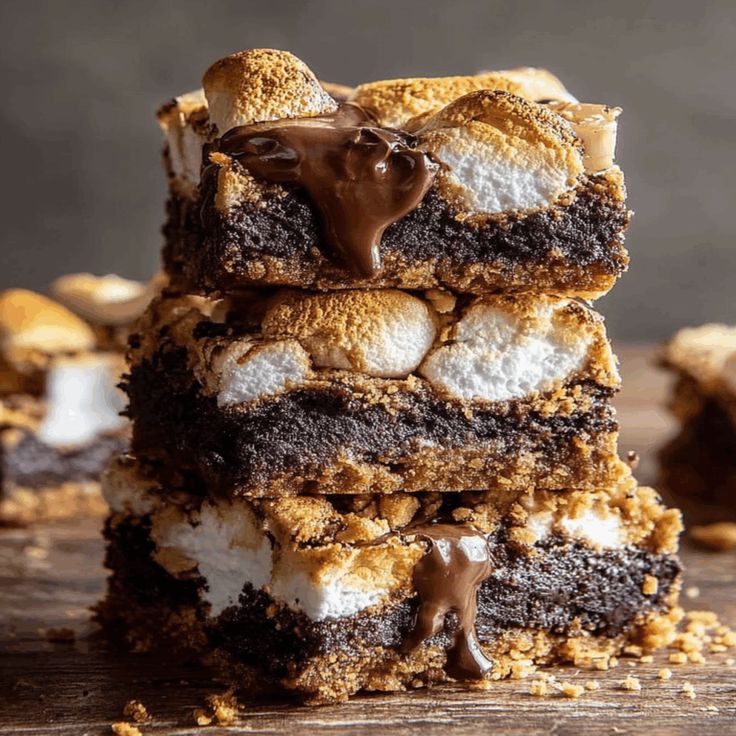S’mores Marshmallow Crunch Brookies