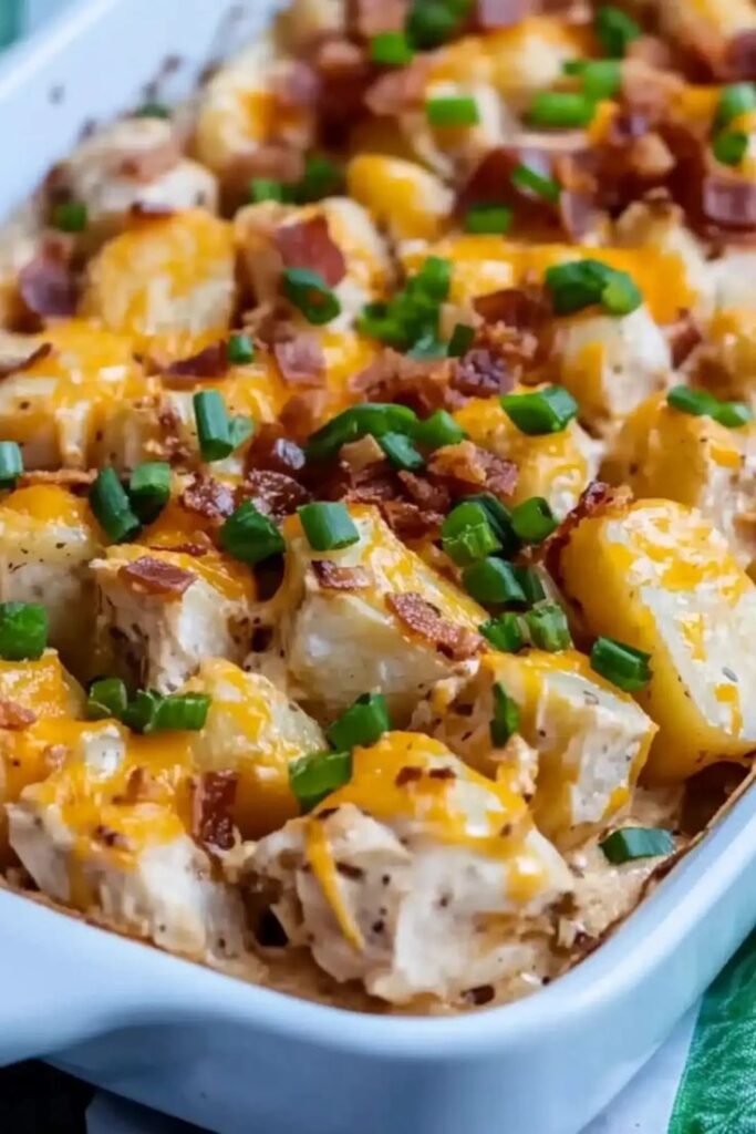 Loaded Potato Ranch Chicken Casserole