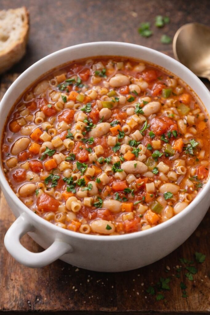 Hearty Italian Pasta Fagioli Soup
