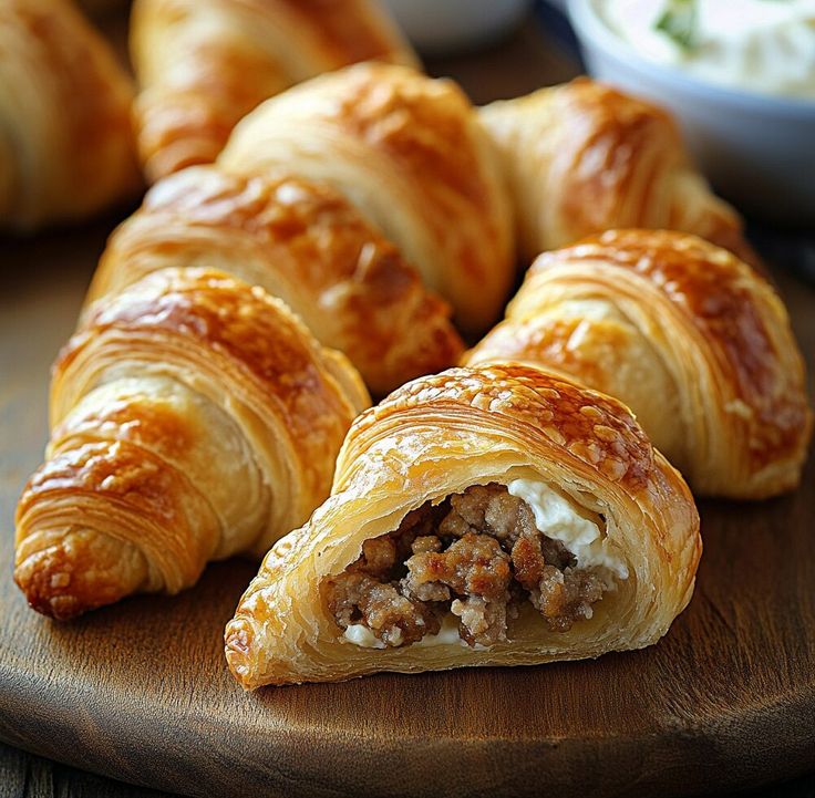 Sausage and Cream Cheese Crescents