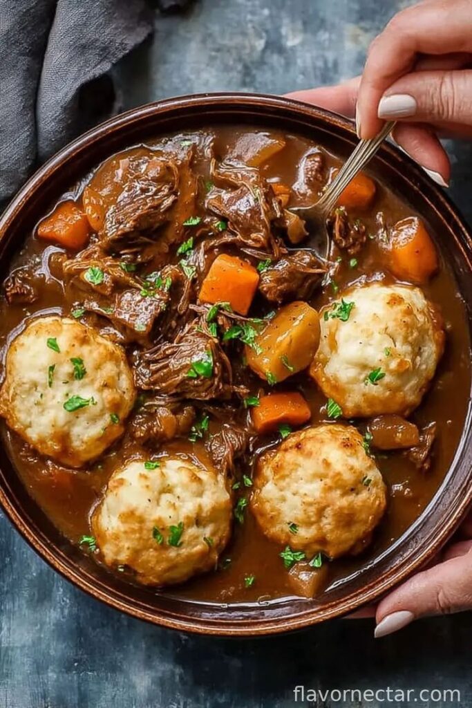 Savory Beef Stew and Dumplings Recipe