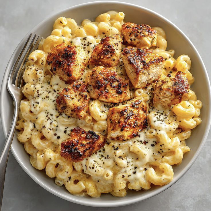 Chicken Parmesan Mac and Cheese