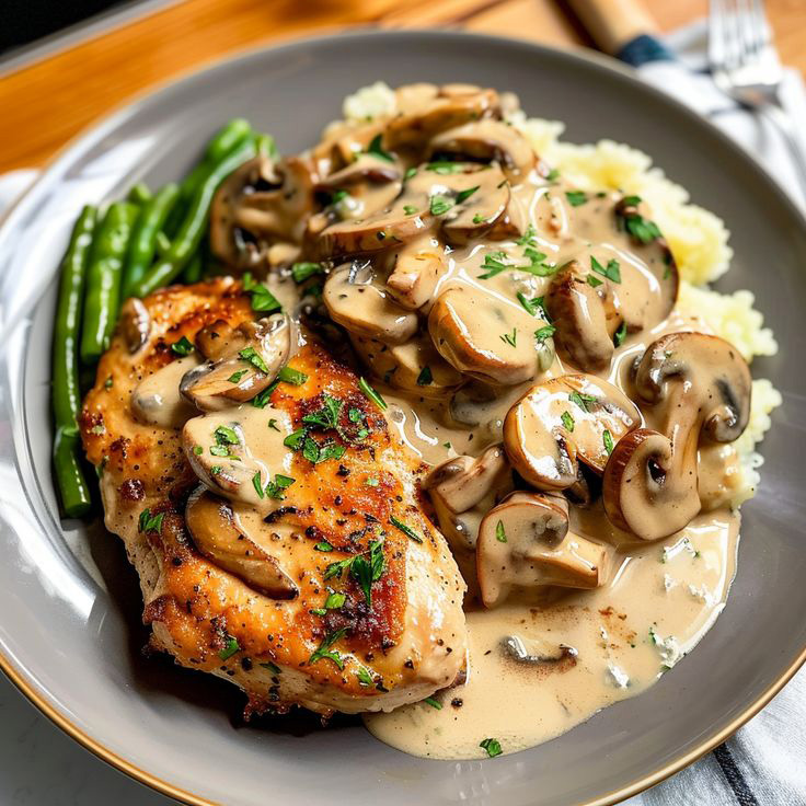 Delicious Mushroom Chicken