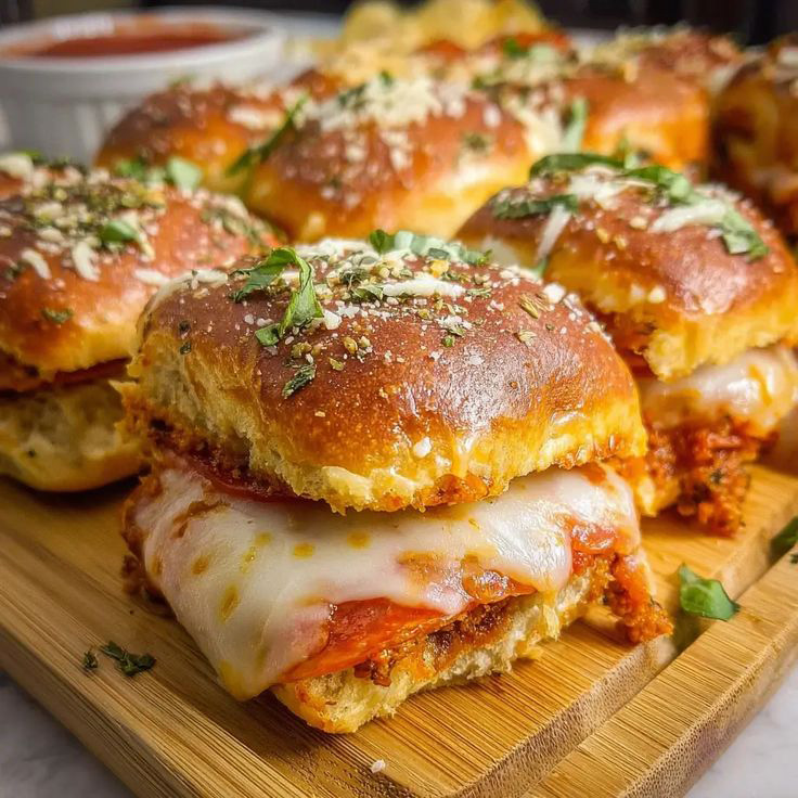 Pepperoni Pizza Sliders