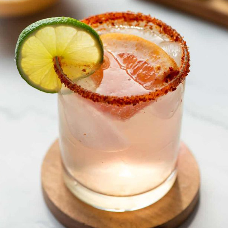 Non-Alcoholic Paloma Mocktail