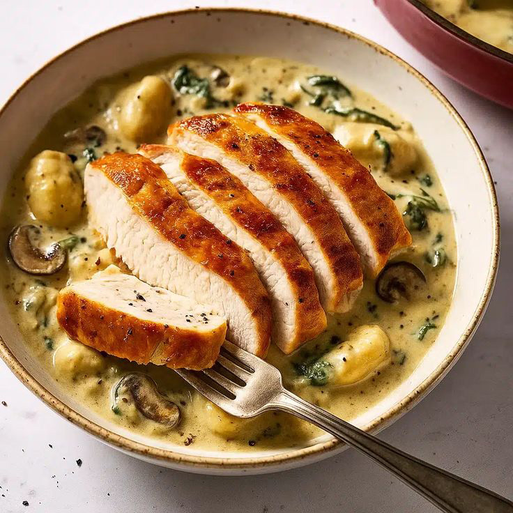 Chicken Breast with Creamy Garlic Sauce