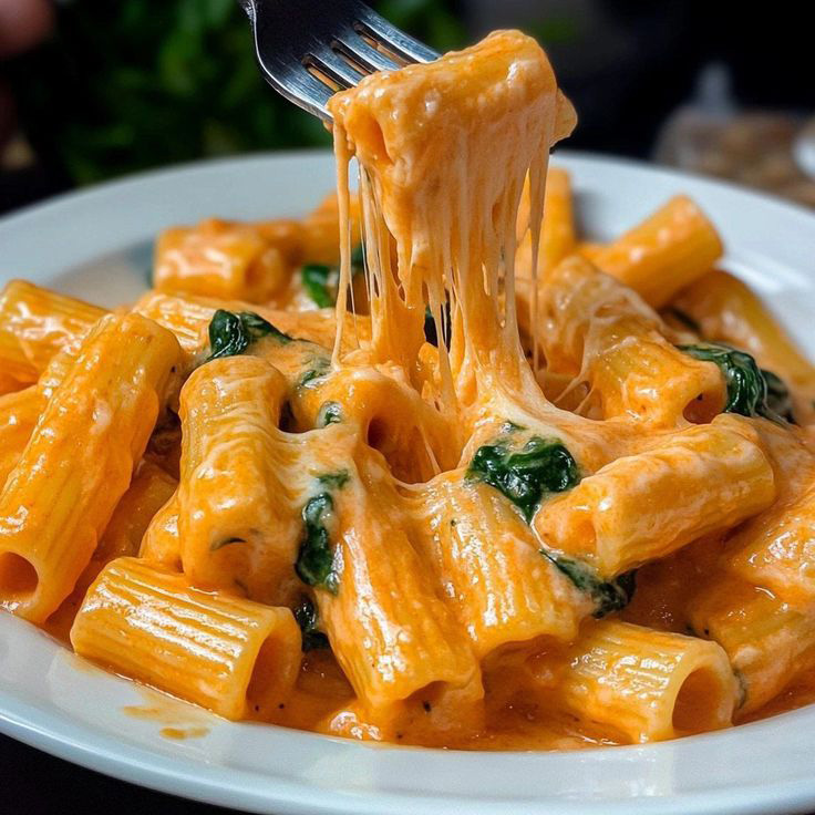 Creamy Italian Spinach Rigatoni