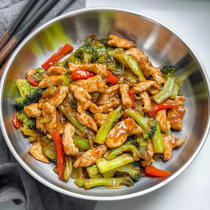 Chinese Chicken Cabbage Stir-Fry