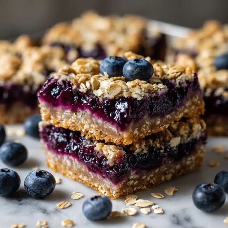 Blueberry Oatmeal Bars
