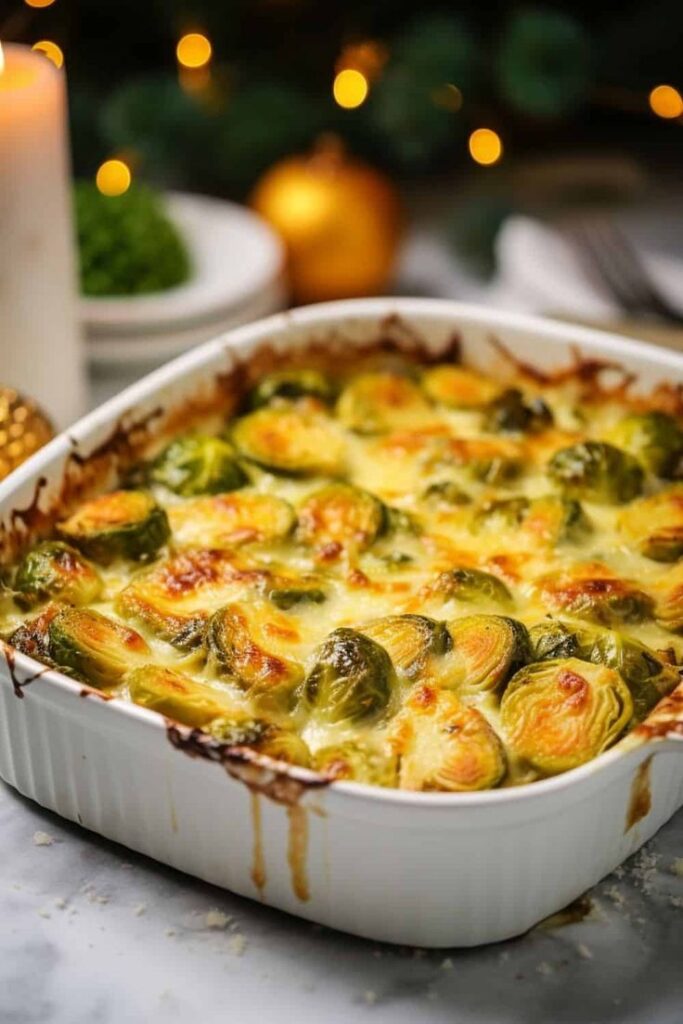 Cheesy Brussels Sprouts