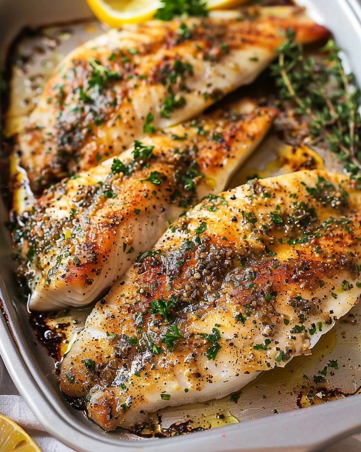 Citrus Herb Baked Catfish