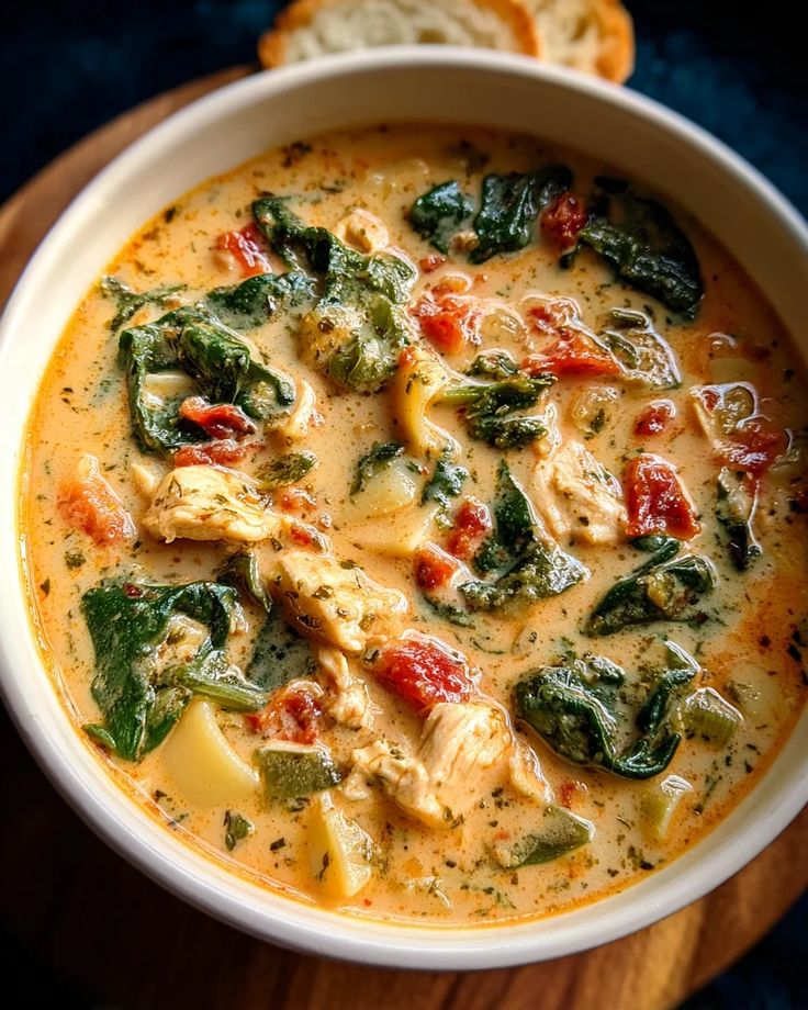 Creamy Tuscan Chicken Soup