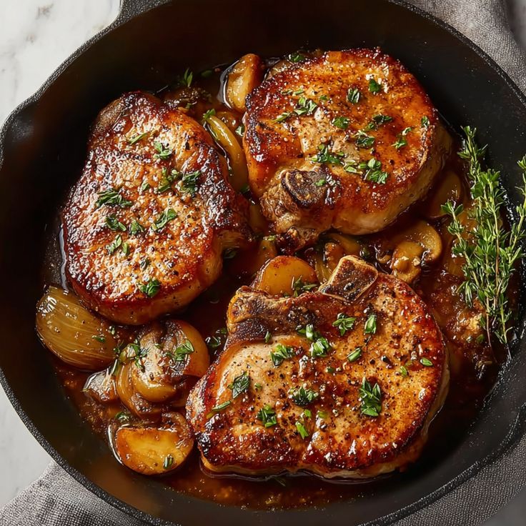Thick-Cut Pork Chops Recipe