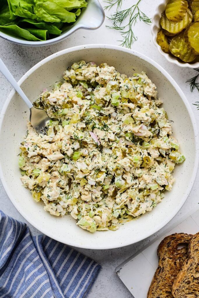 Dill Pickle Salt & Vinegar Chicken Salad