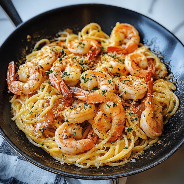 Garlic Butter Shrimp Pasta