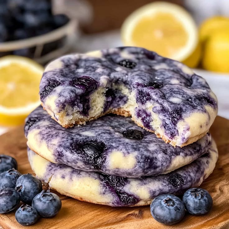 Lemon Blueberry Cheesecake Cookies