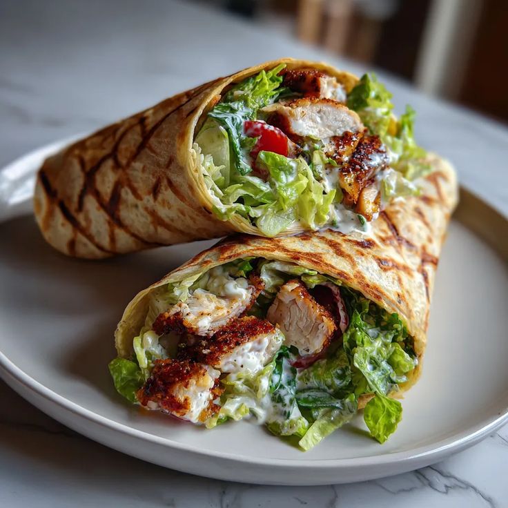 Chicken Garlic Wraps Recipe