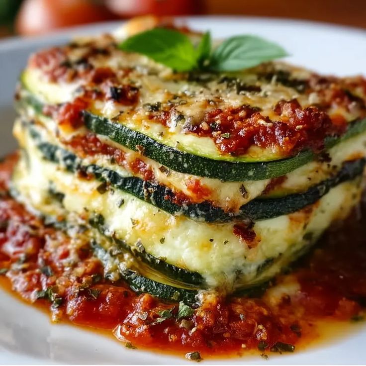 Layered Zucchini Ricotta Melts