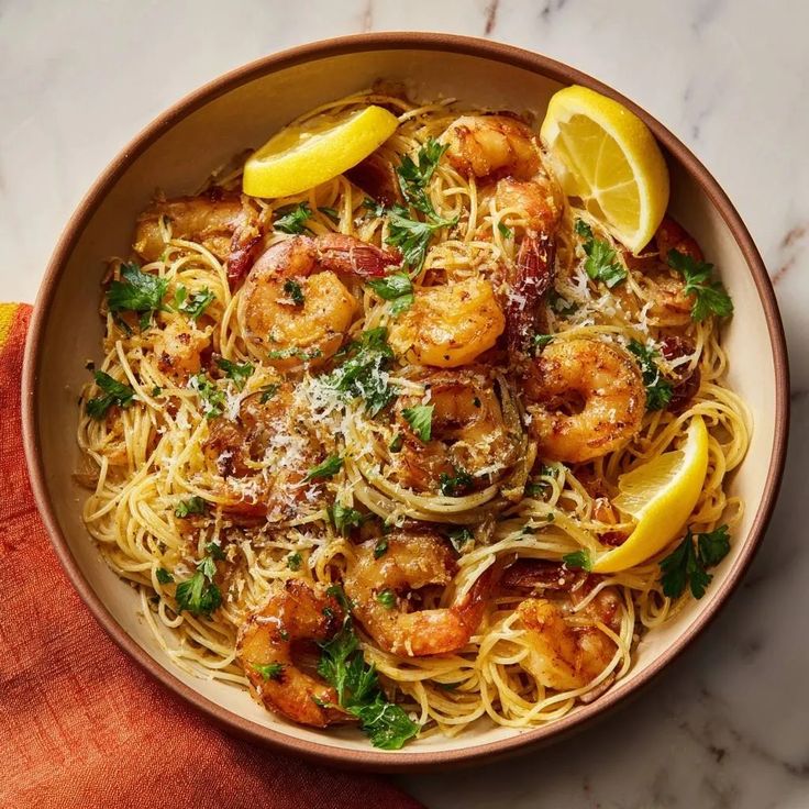 Tuscan Shrimp Linguine
