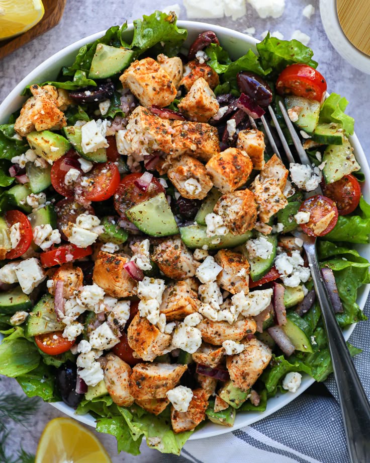 Mediterranean Chicken Salad
