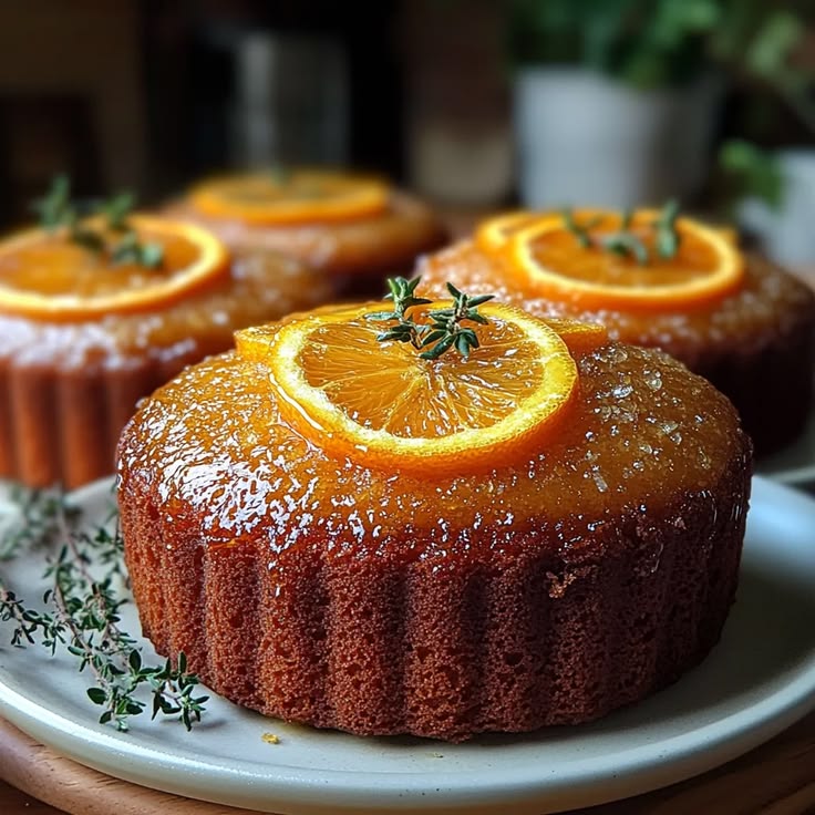 Orange Ginger Honey Cakes