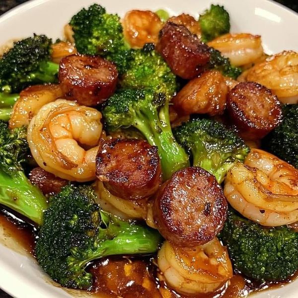 Honey Garlic Shrimp and Sausage
