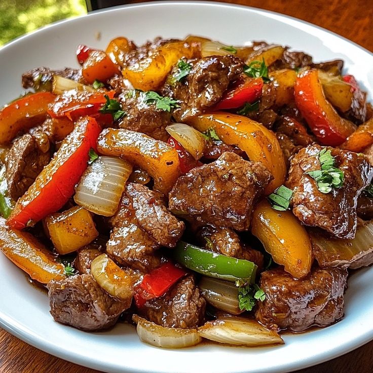 Slow Cooker Pepper Steak
