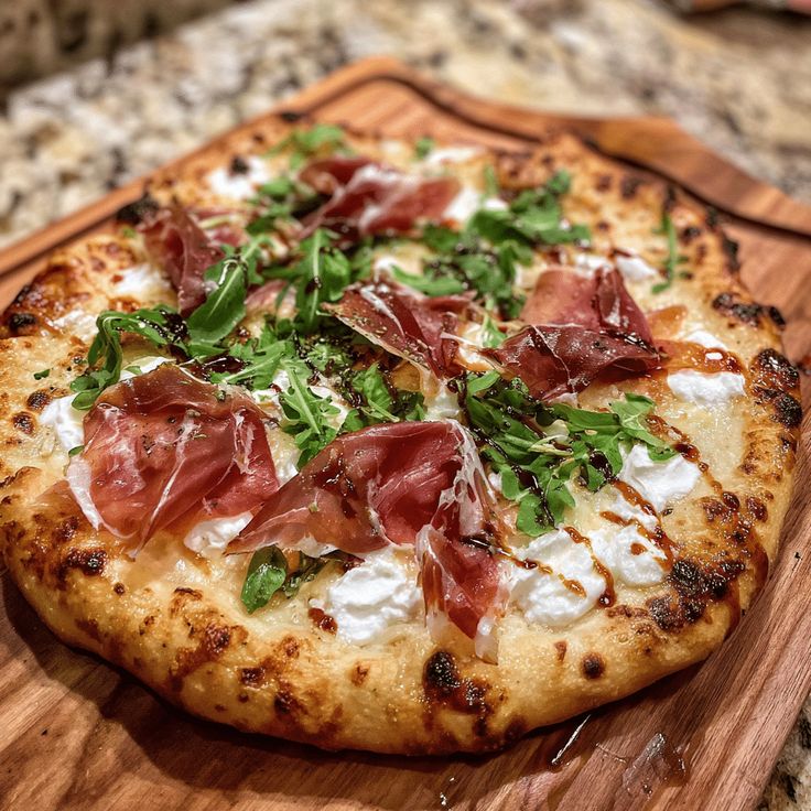 White Pizza with Prosciutto