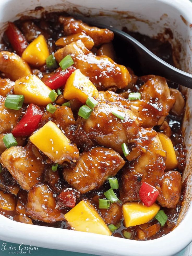Sweet and Savory Asian Mango Glazed Chicken