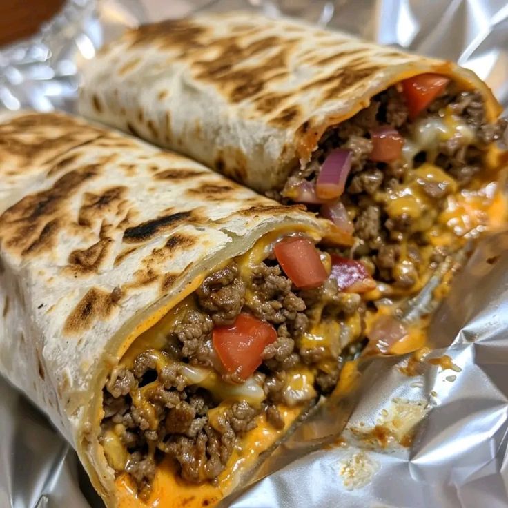Campfire Bean and Rice Burritos