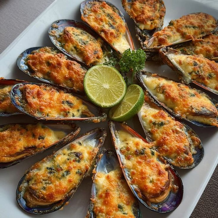 Grilled Parmesan Garlic Oysters