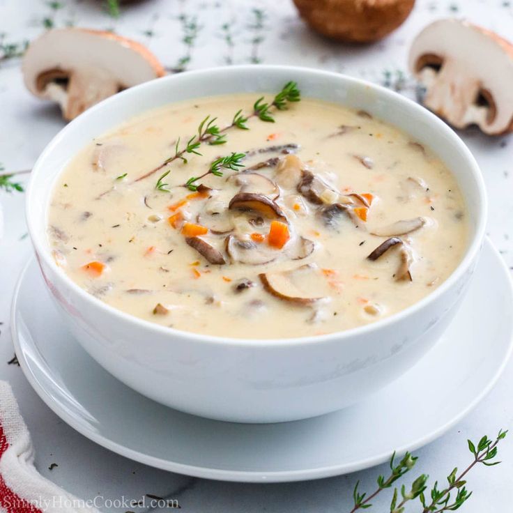 Cozy Cream of Mushroom Soup